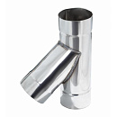 Купить Тройник одностенный дымоходный 135 градусов D-115 мм из нержавеющей стали Прок